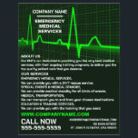 Pulsfrequenzgestaltung, EMT, paramedische Werbung Flyer<br><div class="desc">Pulse Rate Design,  EMT,  paramedische Flyer der Werbung durch den Business Card Store.</div>
