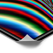 Pulsieren von Riesenfarben-Web Poster (Ecke)