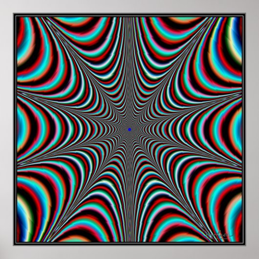 Pulsieren von Riesenfarben-Web Poster (Vorne)