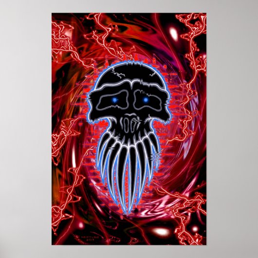 Pulsrotes Design Poster (Vorne)