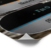 Pulssammlung - Skateboard-Poster Poster (Ecke)