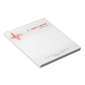 Pulsschlag Kardiologie Notizblock (angewinkelt)
