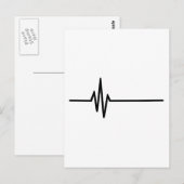 Pulsschlag Postkarte (Vorne/Hinten)