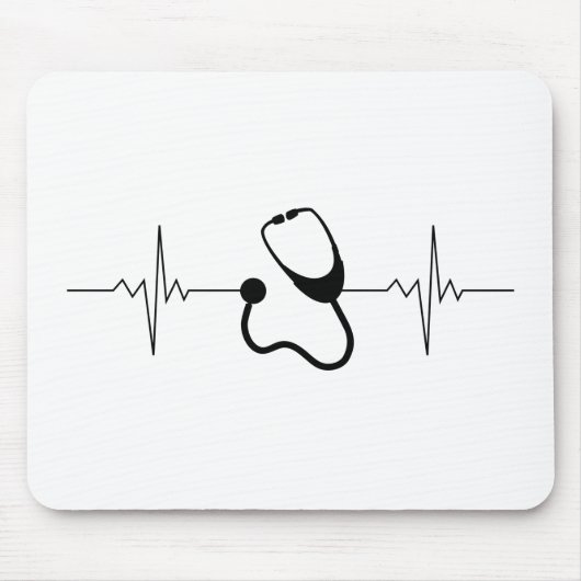 Pulsschlaglinie Mousepad (Vorne)
