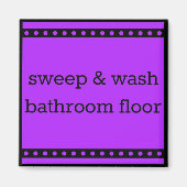 Pult-Diagramm Magnet - Sweep & Waschen Badboden (Vorne)