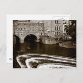 Pulteney Weir Bath Postkarte (Vorne/Hinten)