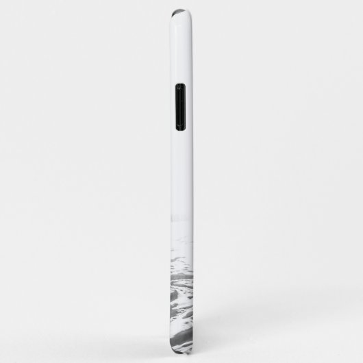 Pulver auf dem Hügel // Schwarz-Weiß-Skilift Case-Mate iPhone Hülle (Hinten/Rechts)