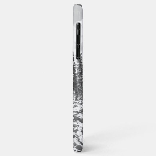 Pulver auf dem Hügel // Schwarz-Weiß-Skilift Case-Mate iPhone Hülle (Hinten/Links)