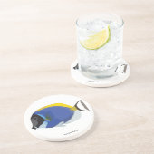 Pulver-Blau-Geruch-Fisch-Untersetzer Sandstein Untersetzer (Seite)