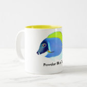 Pulver-Blau-Geruch-Tasse Zweifarbige Tasse (Vorderseite Links)