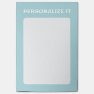 Pulver Blau Moderne Personalisierte Versatile Post-it Klebezettel