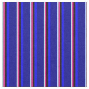 Pulver Blau, tiefrosa, schwarz, blau und dunkelbla Stoff