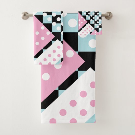 Pulver blau und rosa badhandtuch set (Insitu)