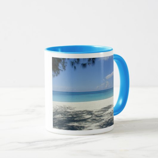 Pulver-Blau-Wecker-Strand-Tasse Tasse (VorderseiteRechts)