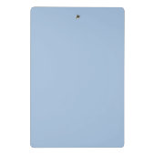 Pulver Blau weich Pastellfarben Mini Klemmbrett (Rückseite)