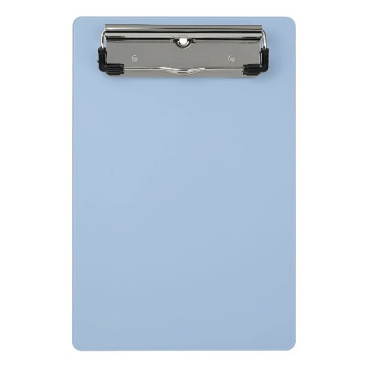 Pulver Blau weich Pastellfarben Mini Klemmbrett (Vorderseite)