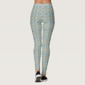 Pulver-blaue Mohnblumen-Spiegel-Leggings, Los Leggings (Rückseite)