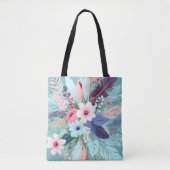 Pulver Blauer Blossom Tasche (Vorderseite)