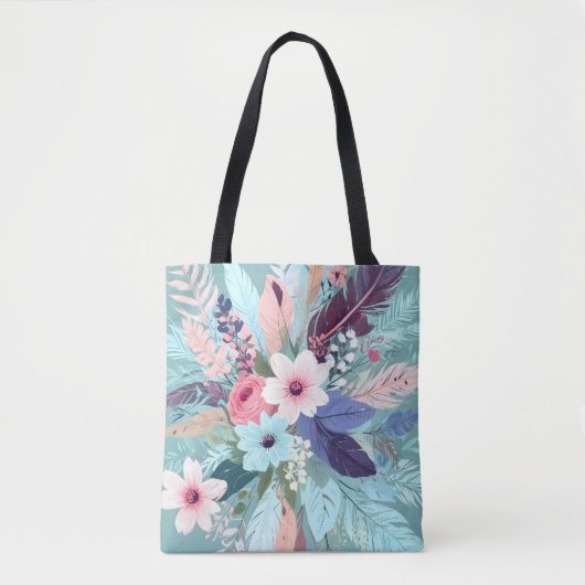 Pulver Blauer Blossom Tasche (Vorderseite)