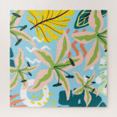 Pulver Blauer Blütenblume Puzzle (Horizontal)