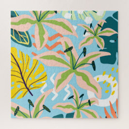 Pulver Blauer Blütenblume Puzzle