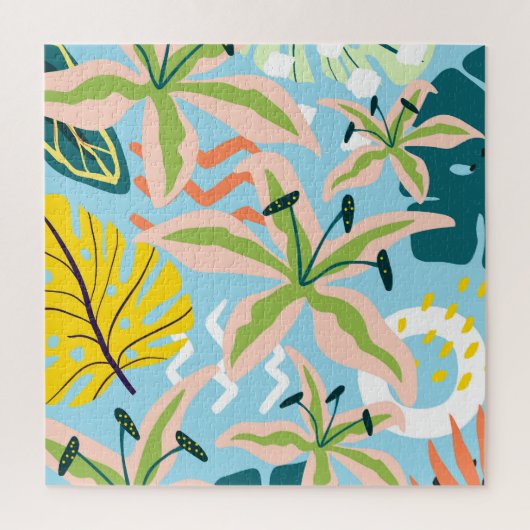 Pulver Blauer Blütenblume Puzzle (Vertikal)