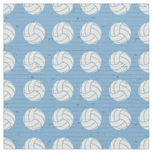 Pulver Blauer Volleyball Holzfußboden Gemustert Stoff