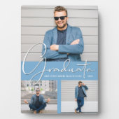 Pulver Blue Abschluss Foto Fotoplatte (Vorderseite)