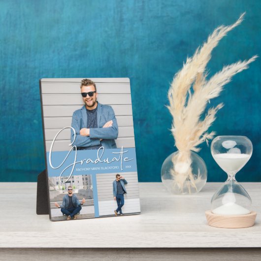 Pulver Blue Abschluss Foto Fotoplatte (Seite)