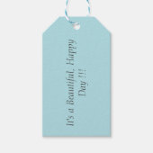 Pulver Blue B0E0E6 - Benutzerdefinierte Meldung od Geschenkanhänger (Vorderseite)