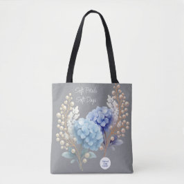 Pulver Blue Hydrangea Wasserfarbe Kundenloyalty Tasche