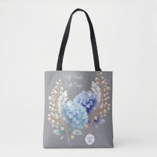 Pulver Blue Hydrangea Wasserfarbe Kundenloyalty Tasche