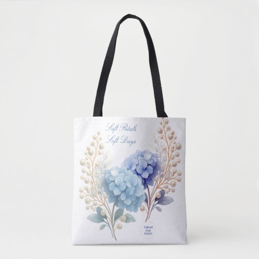 Pulver Blue Hydrangea Wasserfarbe Kundenloyalty Tasche (Vorderseite)
