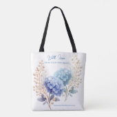Pulver Blue Hydrangea Wasserfarbe Kundenloyalty Tasche (Rückseite)