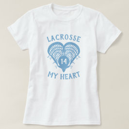 Pulver Blue Lacrosse My Heart T - Shirt