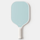 Pulver Blue Monogram Pickleball Paddle mit Name (Vorderseite)