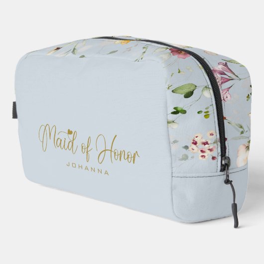 Pulver Blue Trauzeugin Script Name Accessory Waschbeutel (Rechte Ecke)