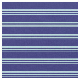 Pulver Blue und Midnight Blue Streifen Stoff