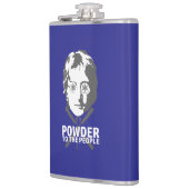 Pulver für die Menschen Flachmann (Links)