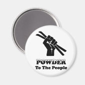 Pulver für die Menschen Magnet (Vorderseite/Rückseite)