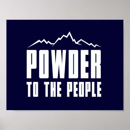 Pulver für die Menschen Poster (Vorne)