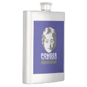 Pulver für die Menschen (Snowboard) Flachmann (Rechts)