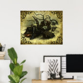 "Pulver & Knochen" Poster (Heimbüro)