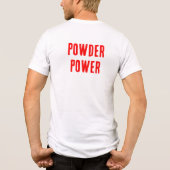 Pulver Kraft Tri-Blend Shirt (Rückseite)