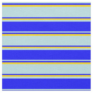 Pulver Muster Blau, Blau und Gelb Streifen/Linien Stoff