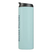 Pulver Name und Anfangsbuchstaben des Minimalistis Thermosbecher (Nach rechts gedreht)