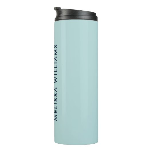 Pulver Name und Anfangsbuchstaben des Minimalistis Thermosbecher (Nach rechts gedreht)