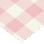 Pulver-rosa Gingham-/Büffel-Karo-Tischdecke Tischdecke (Schrägansicht)