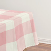 Pulver-rosa Gingham-/Büffel-Karo-Tischdecke Tischdecke (Beispiel)