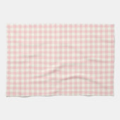 Pulver-rosa Gingham-Muster-Geschirrtücher Geschirrtuch (Horizontal)